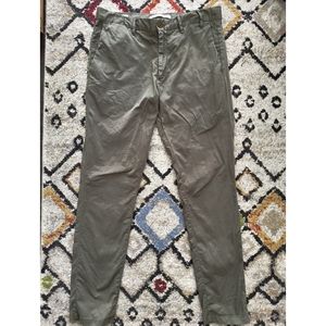 Norse Projects Aros Slim Light Stretch Chino Pants, olive/ivy green, 34